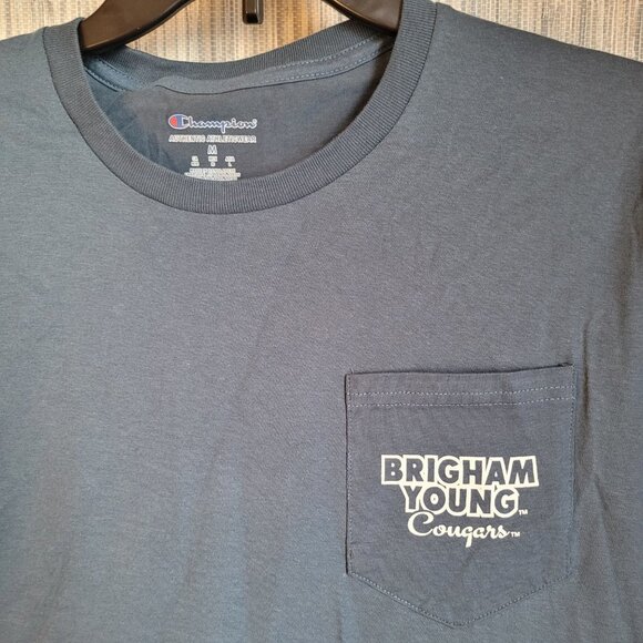 NWT Champion Tee Long Sleeve Crew Neck Brigham Young Cougers NCAA Ladies Size M - Picture 4 of 12